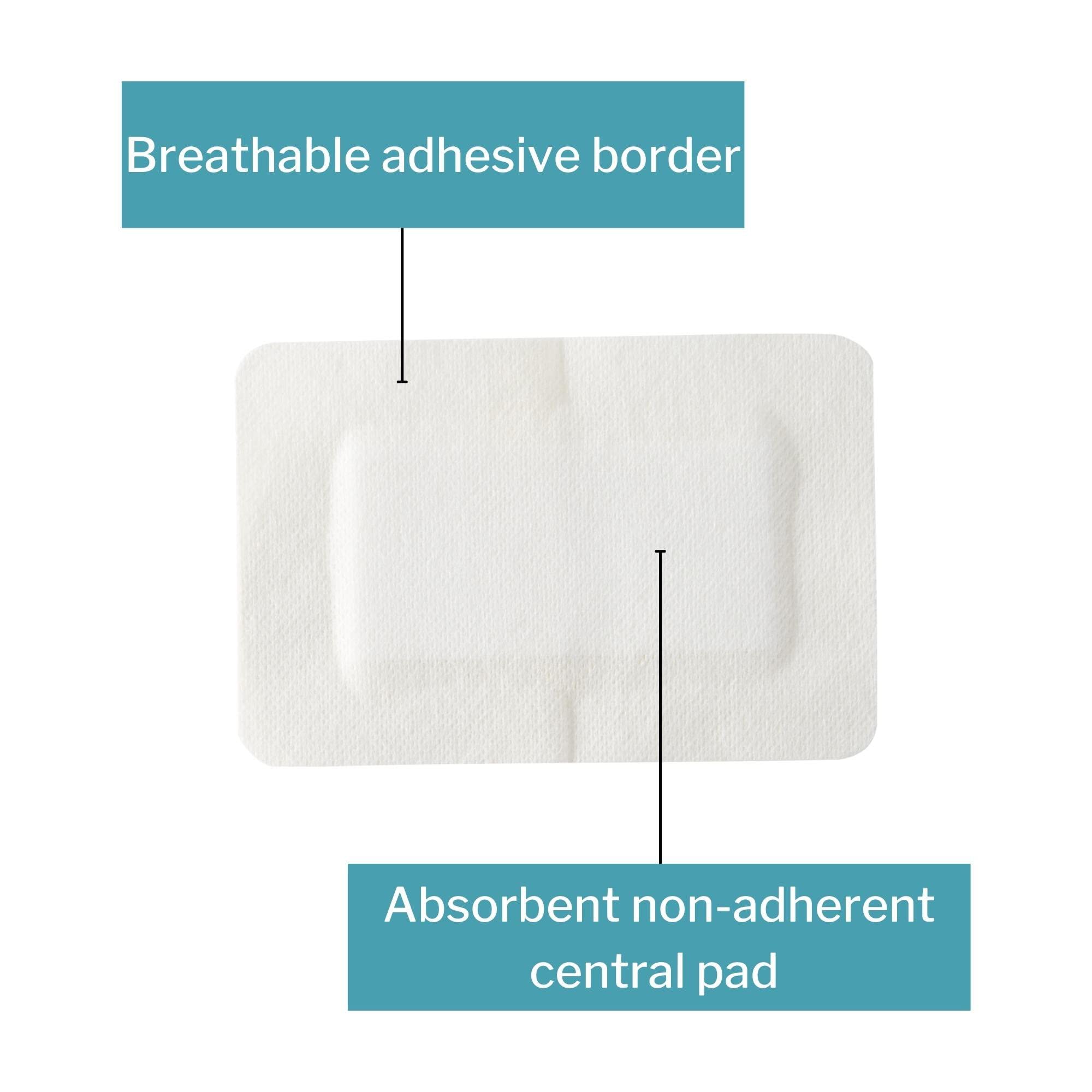 McKesson Island Dressing water-barrier coat allows showering with dressing in place.