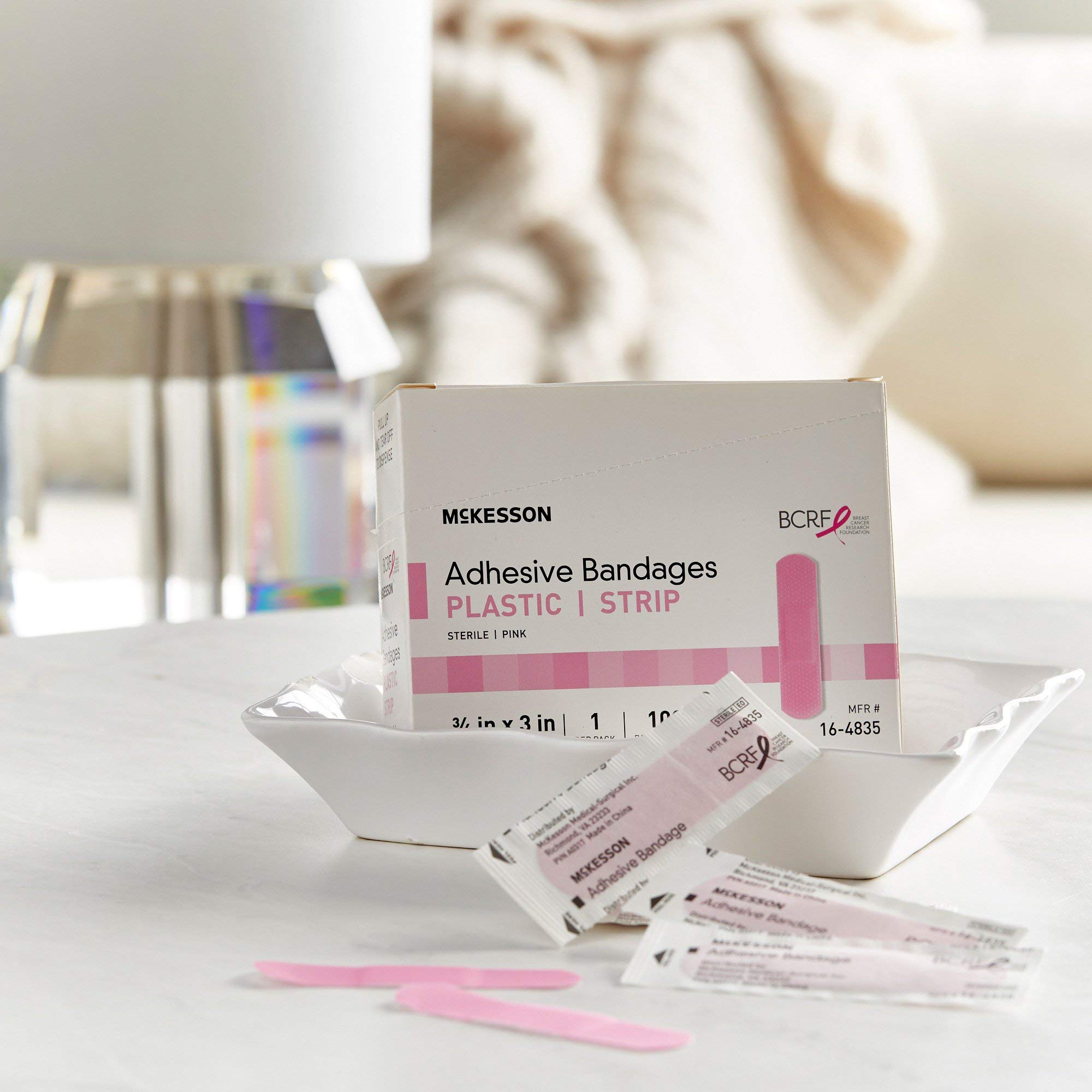 McKesson latex-free fabric strips designed for comfortable wear
