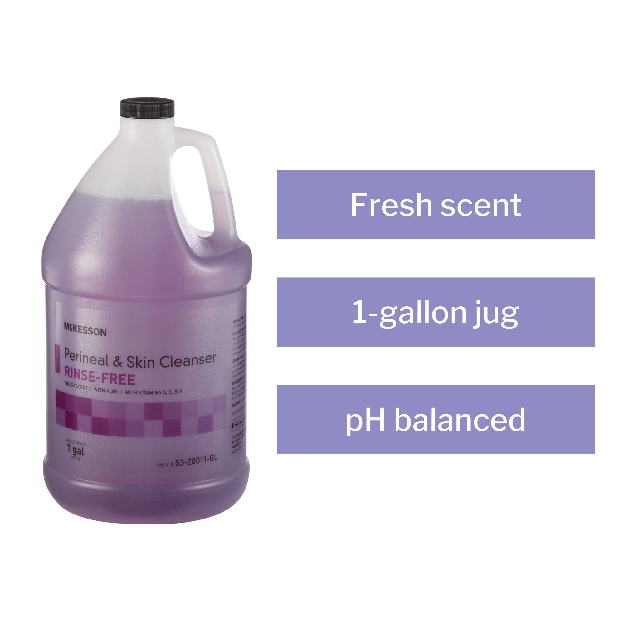 McKesson Perineal Cleanser packaging box with fresh scent indication.