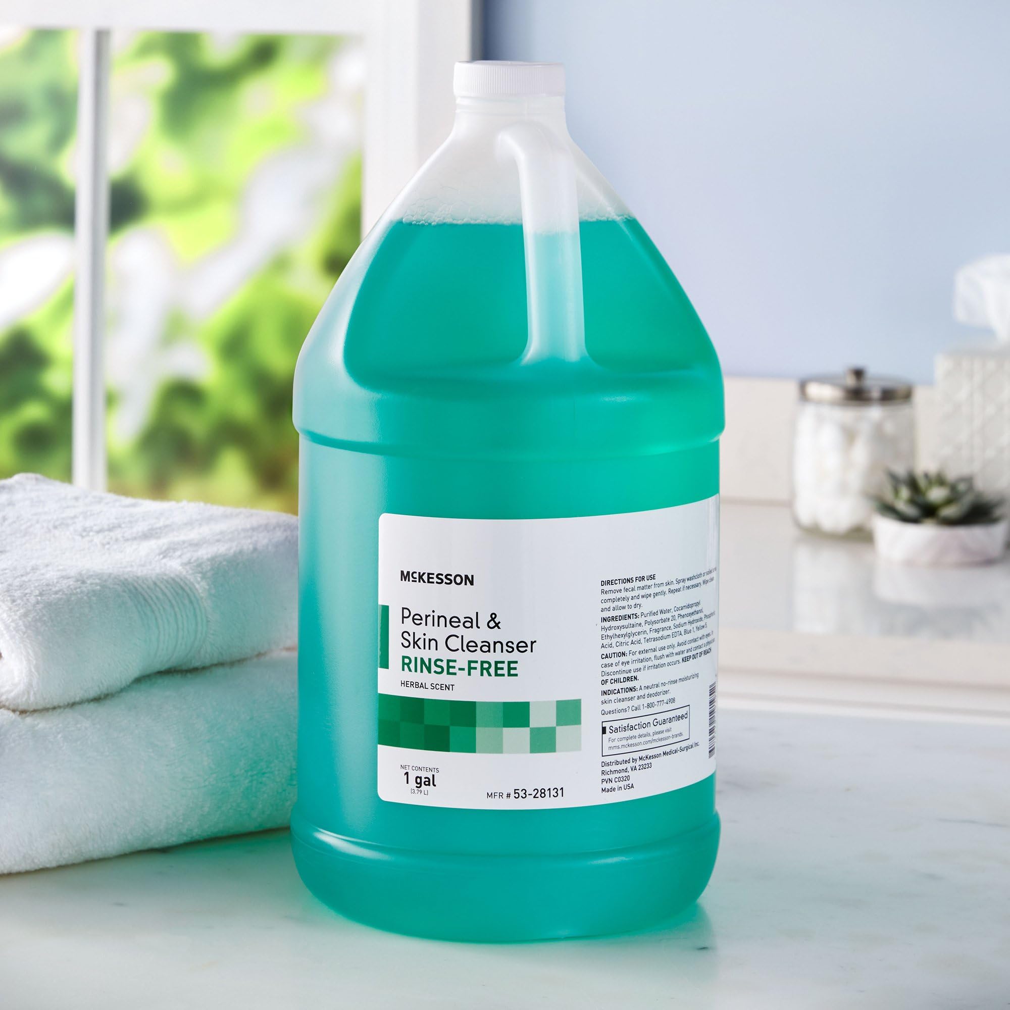 McKesson perineal skin cleanser neutral pH for gentle cleansing