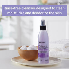 McKesson Perineal Skin Cleanser with a pH-balanced formula for sensitive skin.
