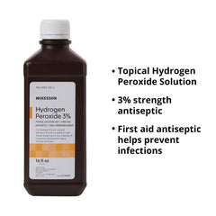 McKesson Peróxido de Hidrógeno 3% genera espuma suave para ayudar a remover piel muerta.