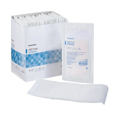 McKesson sterile abdominal pad front view (5x9) for post-op dressings.