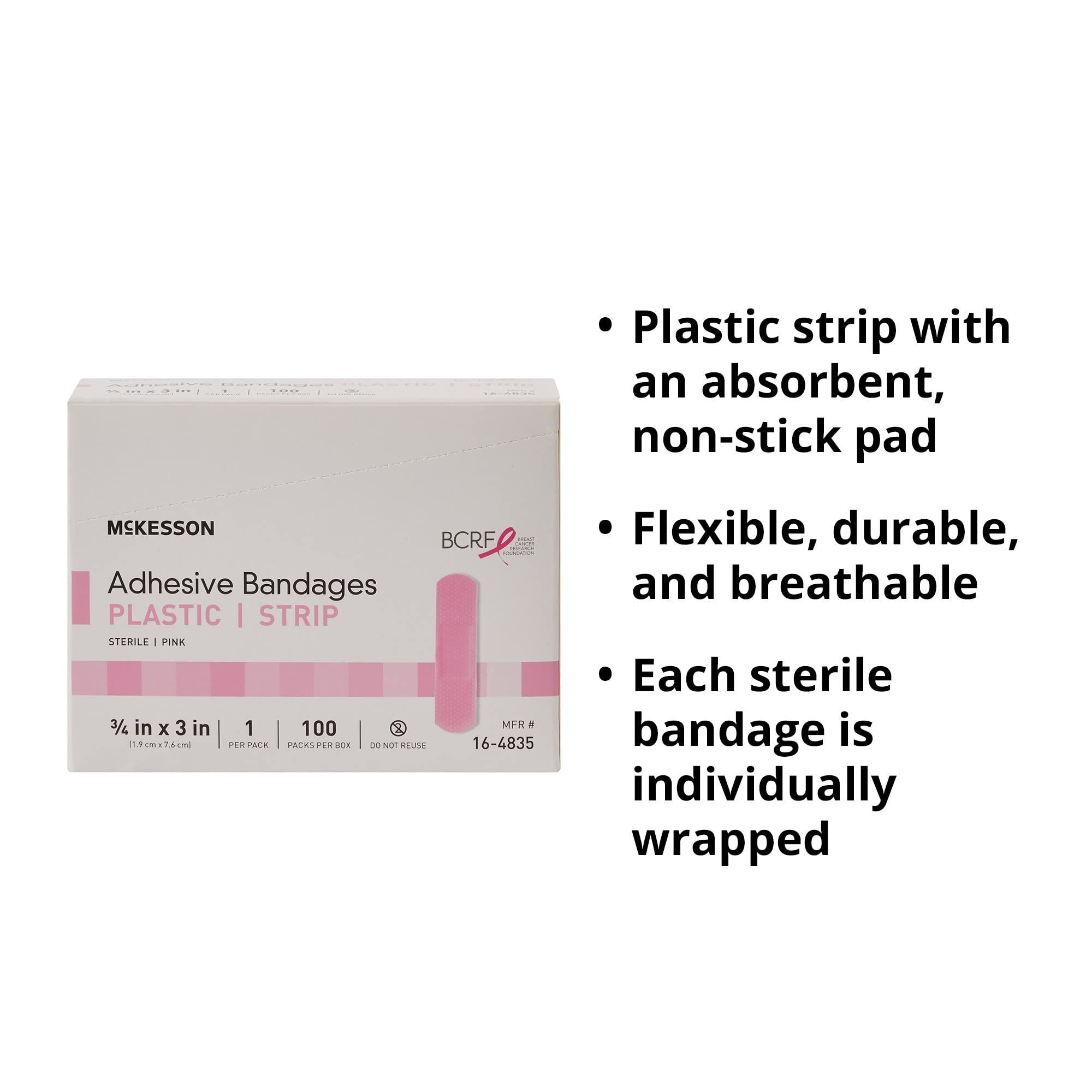 McKesson sterile strip in individual packaging maintains cleanliness and sterility