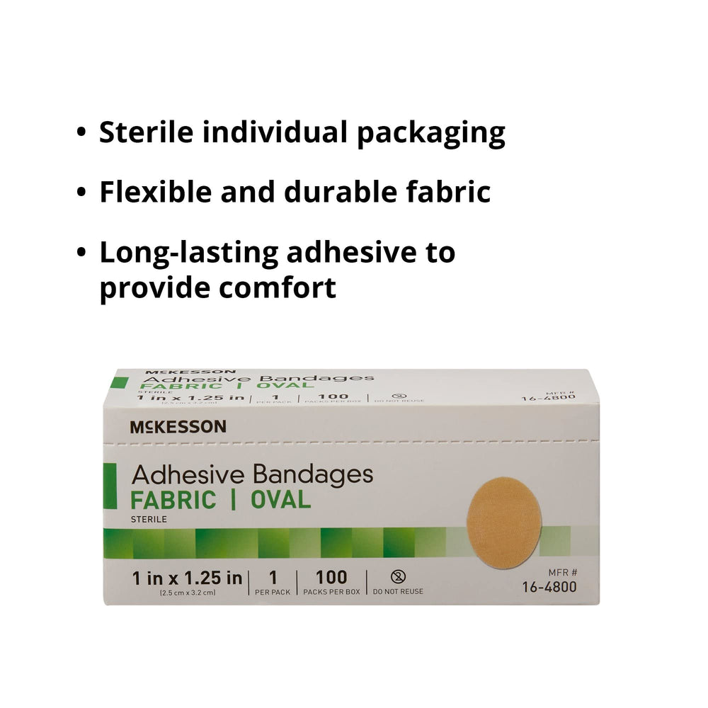 Tiritas McKesson con almohadilla absorbente y no adherente.
