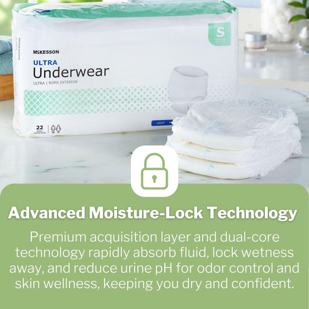 Comfort-stretch waistband of McKesson Ultra underwear
