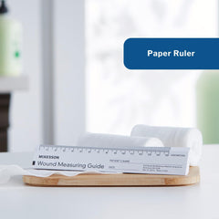 McKesson wound ruler in sealed packaging highlights non-sterile single-use design