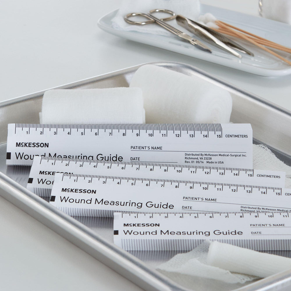 Ample space on paper ruler for patient notes