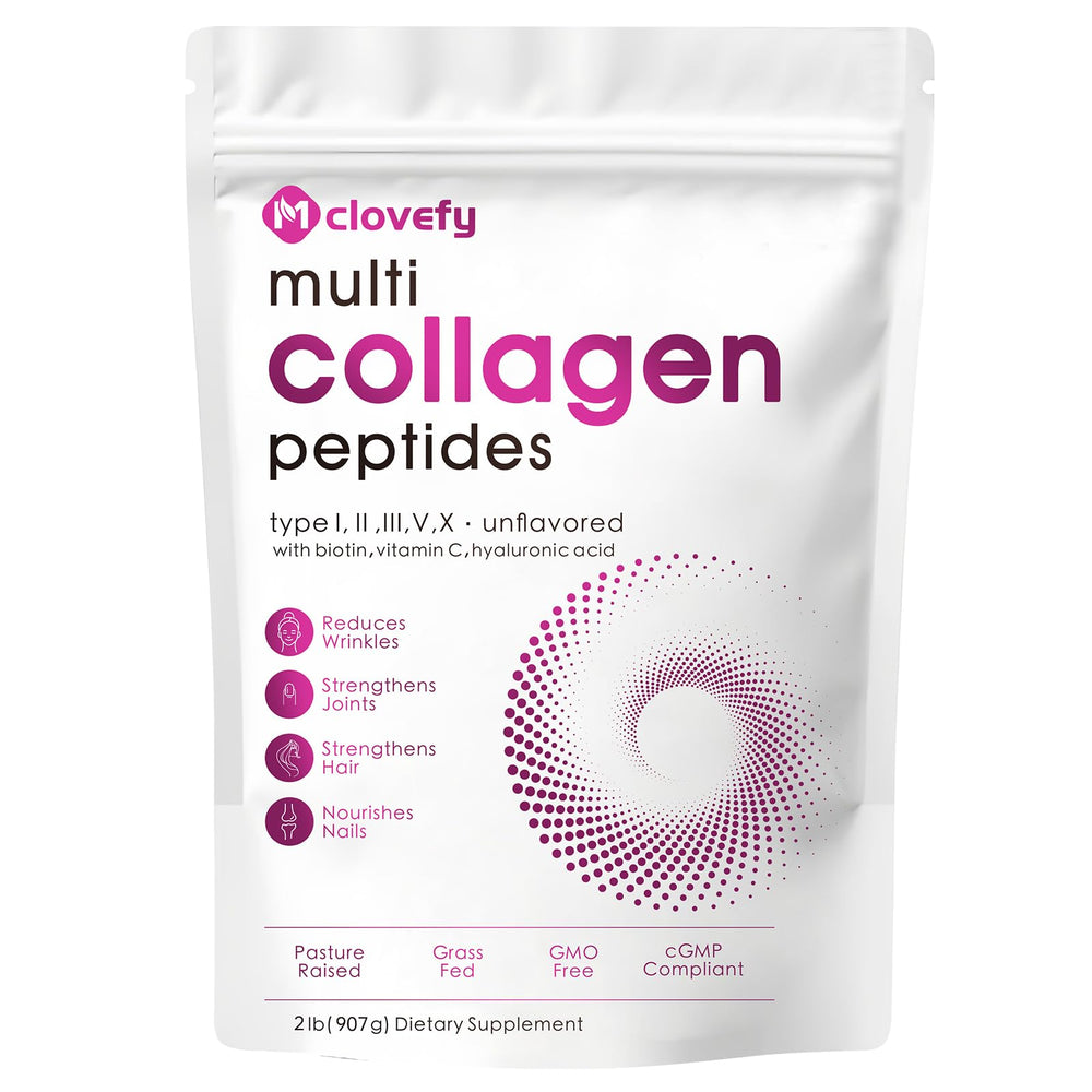 Mclovefy Multi Collagen Powder tub front for daily skin and joint support