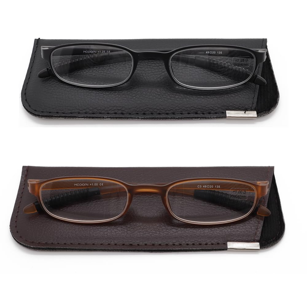 Mcoorn glasses have 130mm width suitable for balanced wear across faces.