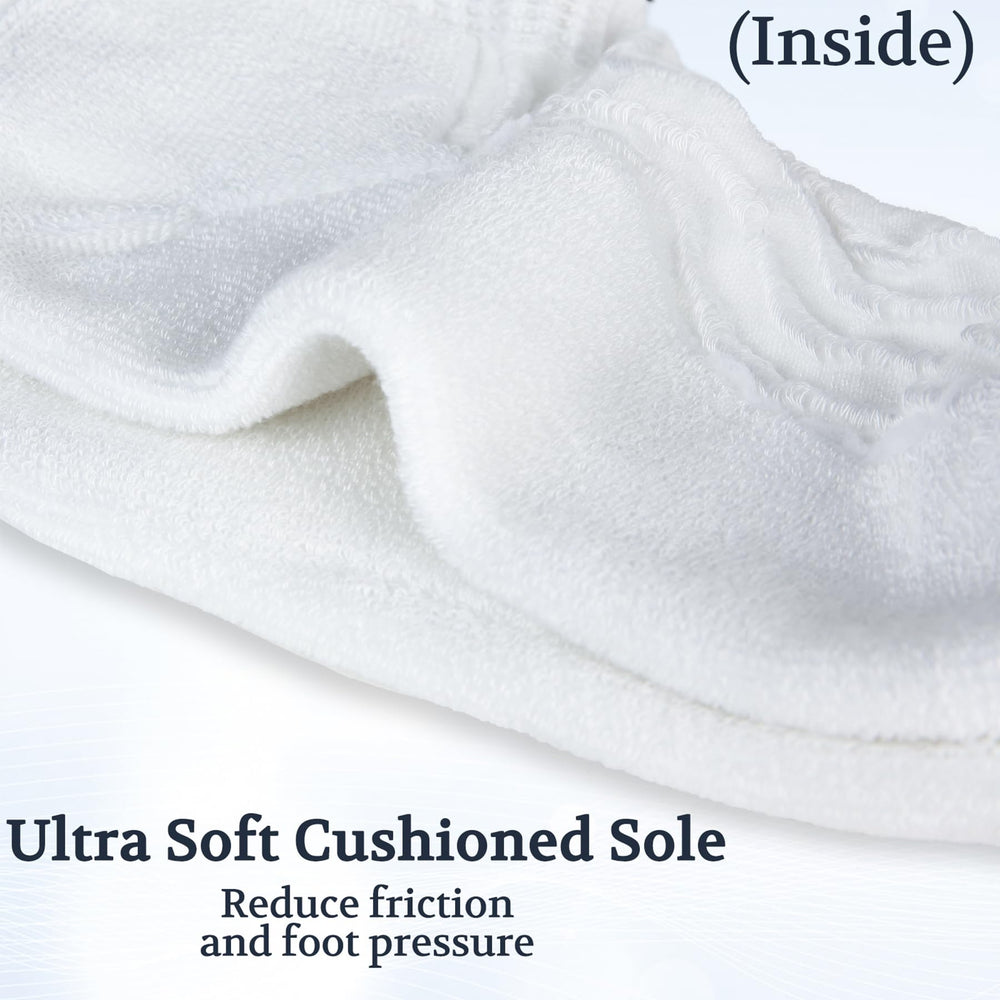 +MD diabetic socks moisture-wicking fabric for cooler, drier feet throughout the day