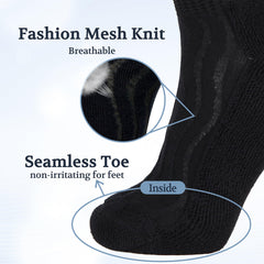 +MD Diabetic Socks soft-stretch fiber provides gentle, secure all-day fit.