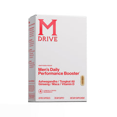 Mdrive Men's Daily Performance bottle with easy-to-take capsules for daily energy.