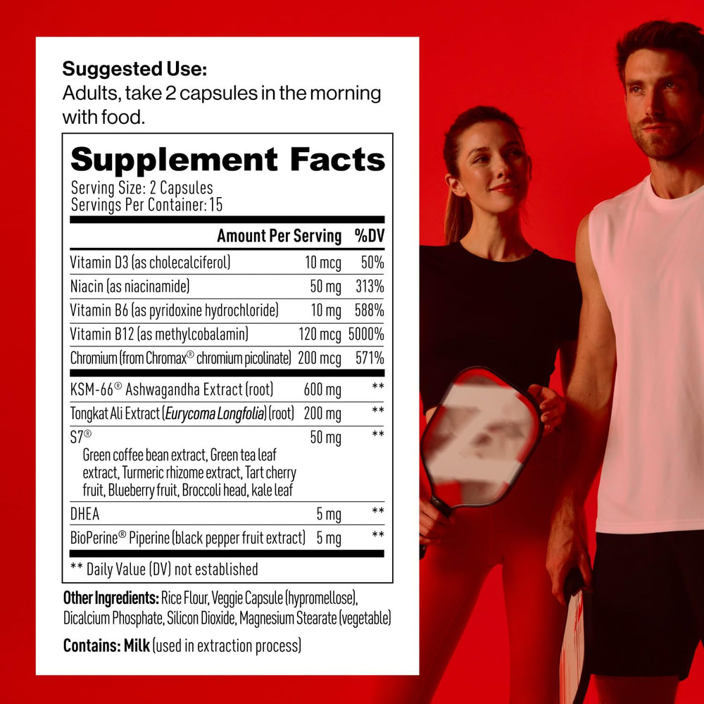 Mdrive Prime capsules closeup highlighting convenient daily dose