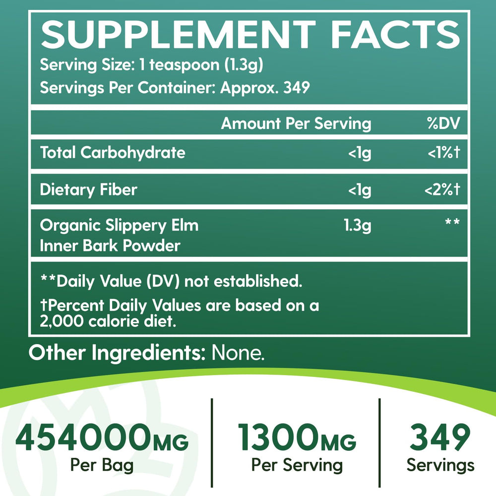 Meablewse Slippery Elm powder with scoop for easy daily use.