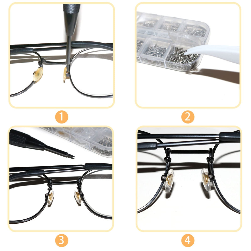 Mearun Solar eyeglass repair kit stainless steel tools ensure durability and rust resistance