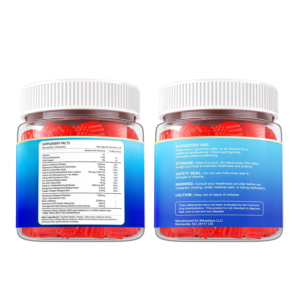 Meceilays packaging with berries suggests enjoyable, flavor-friendly supplement