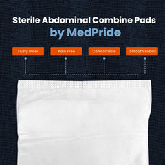 MED PRIDE absorbent fluffy inner layer captures fluids efficiently.