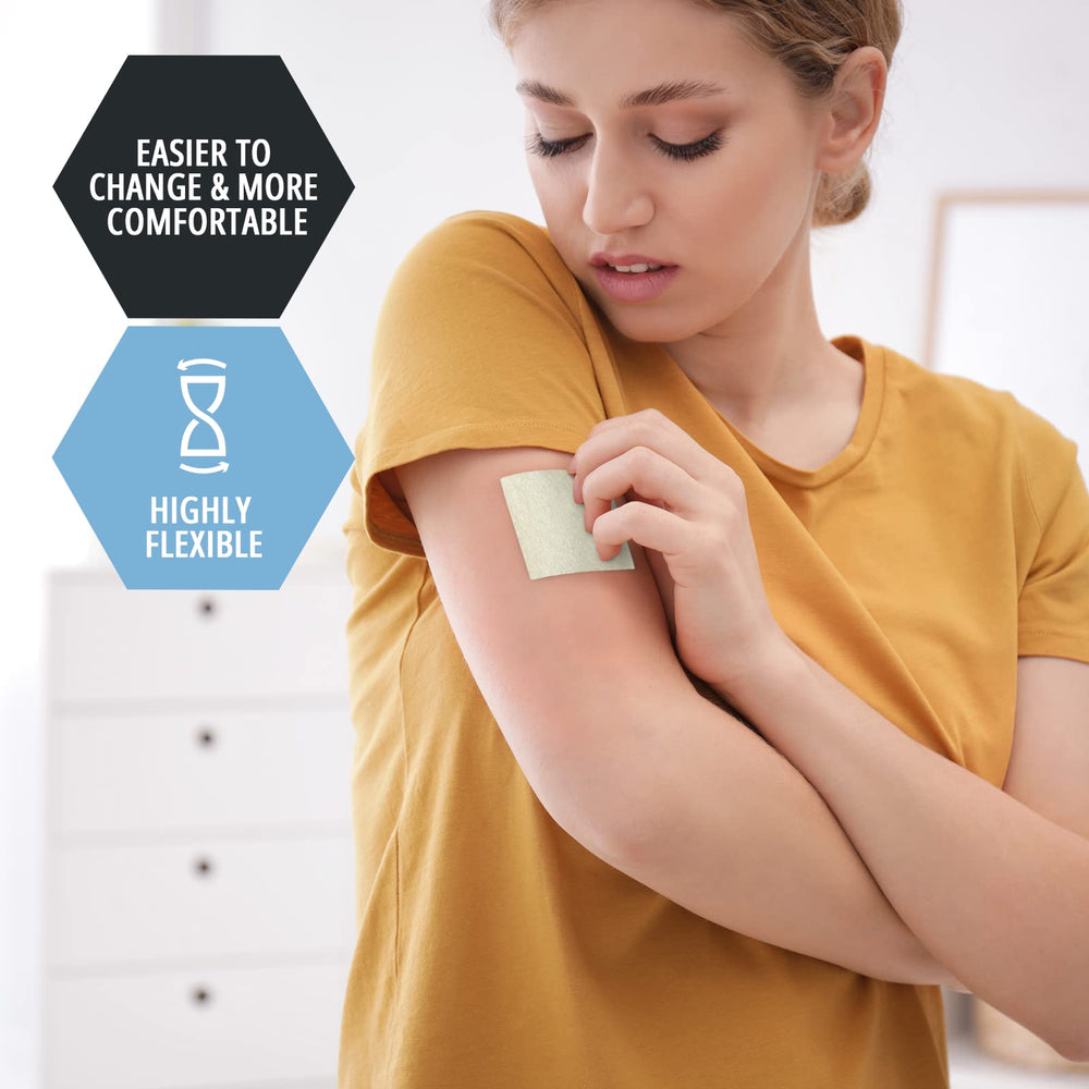 MED PRIDE 4x4 wound dressing pad in use, highlighting high absorbency
