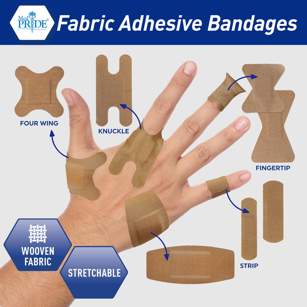 med pride 1x3 inch bandages ideal for minor scrapes