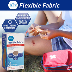 MED PRIDE breathable fabric bandage with flexible wear for comfortable daily use.