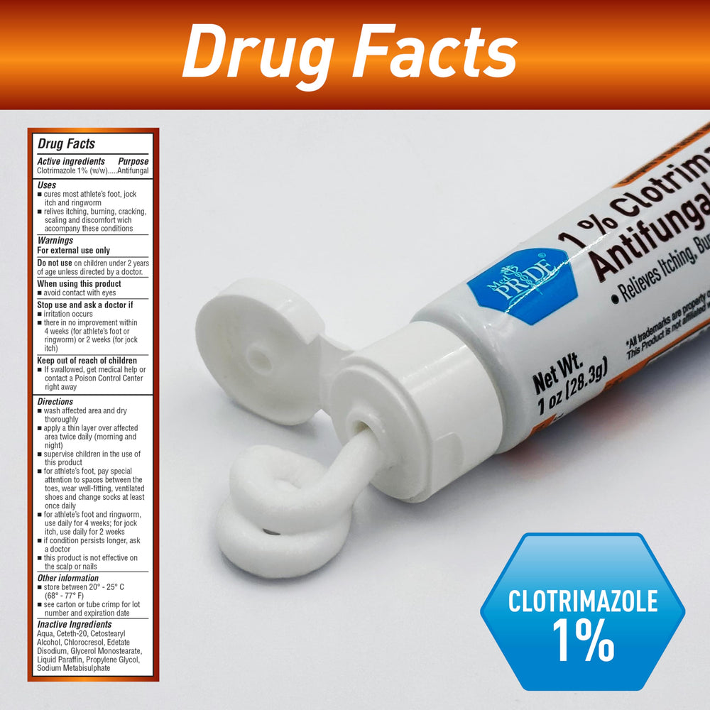 MED PRIDE Crema antifúngica para zonas inguinales con alivio de irritación.