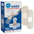 MED PRIDE Sheer Bandages for Sensitive Skin – Non Latex, 1 x 3 in, 100 Pieces