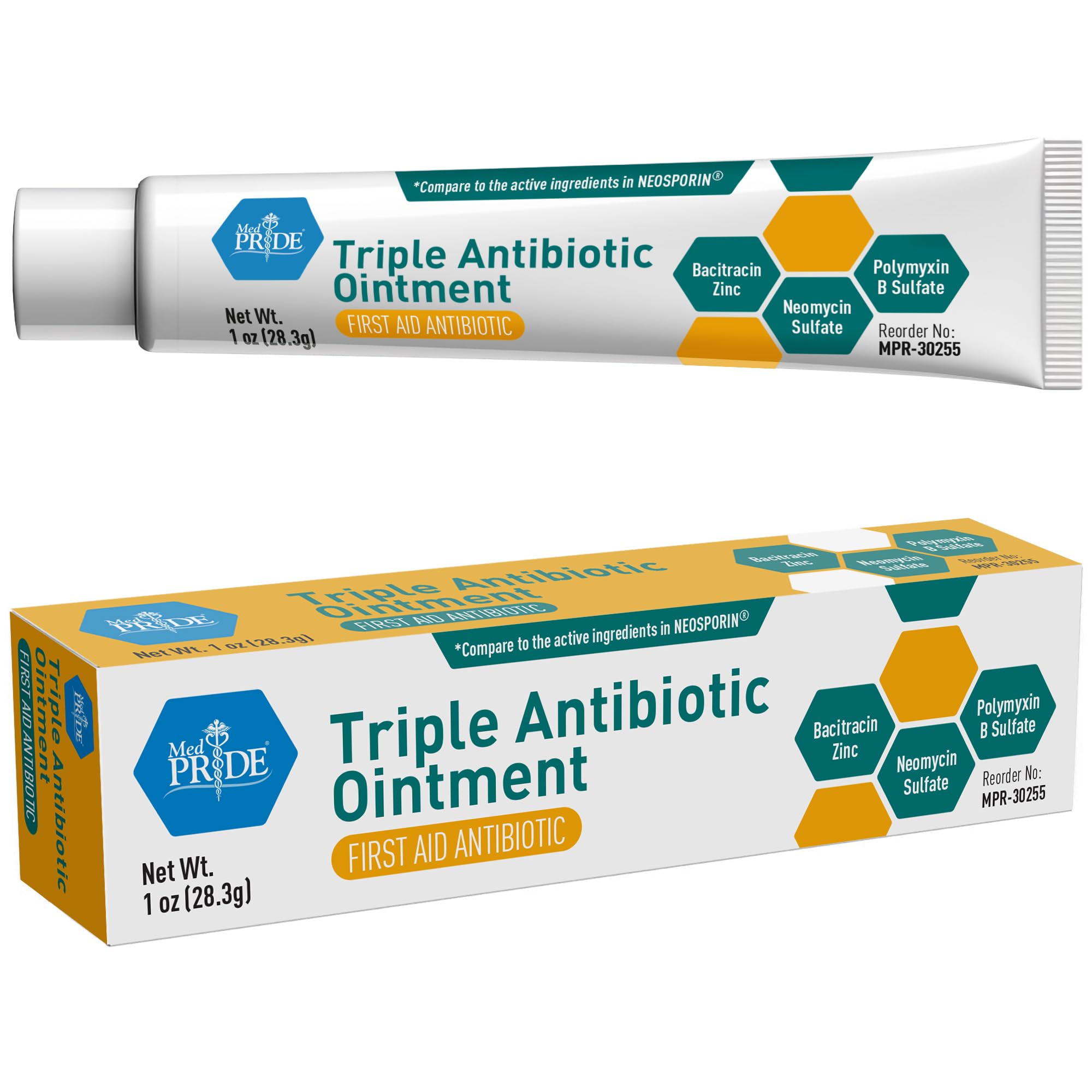 MED PRIDE empaque del tubo de 1 onza para botiquín de primeros auxilios.