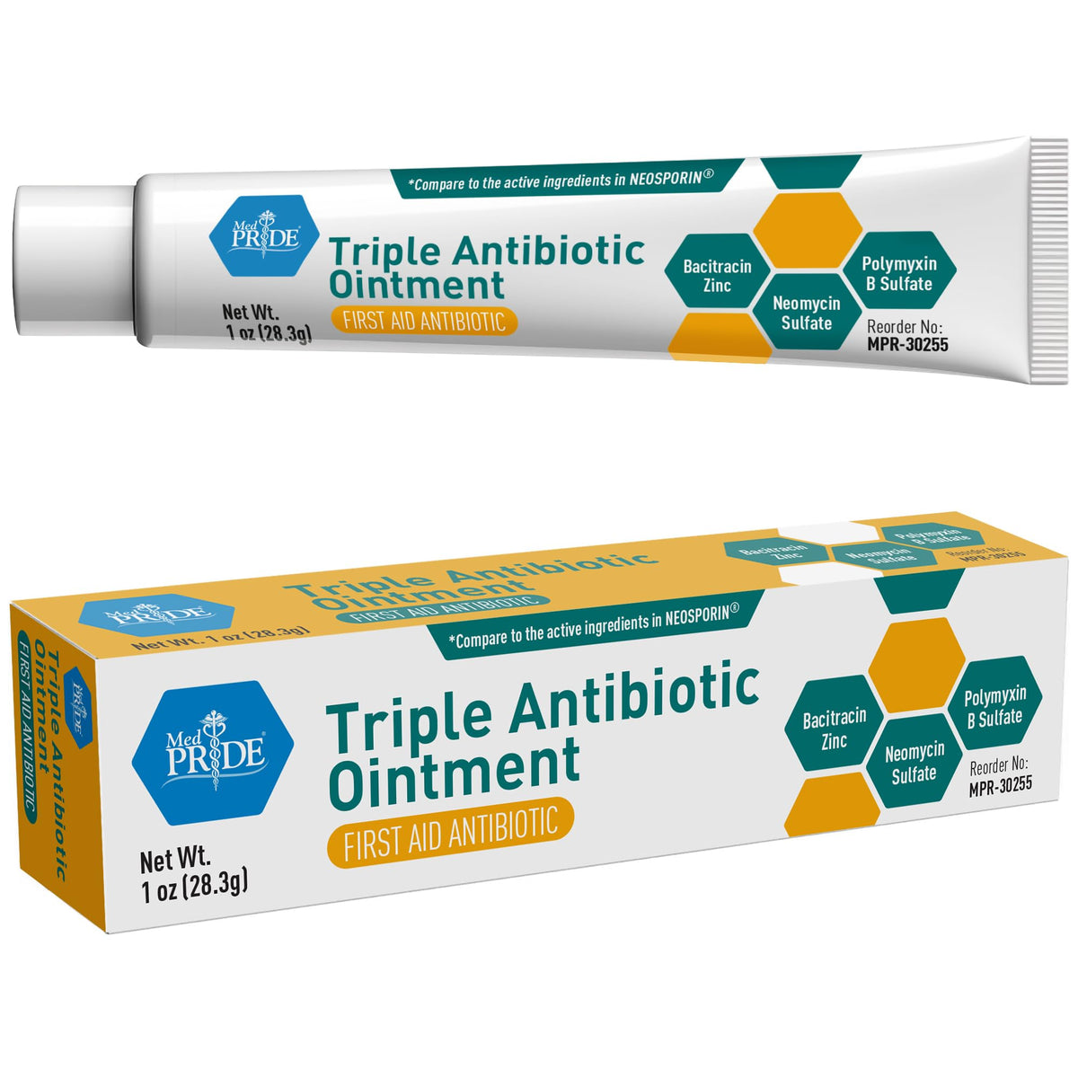 MED PRIDE empaque del tubo de 1 onza para botiquín de primeros auxilios.