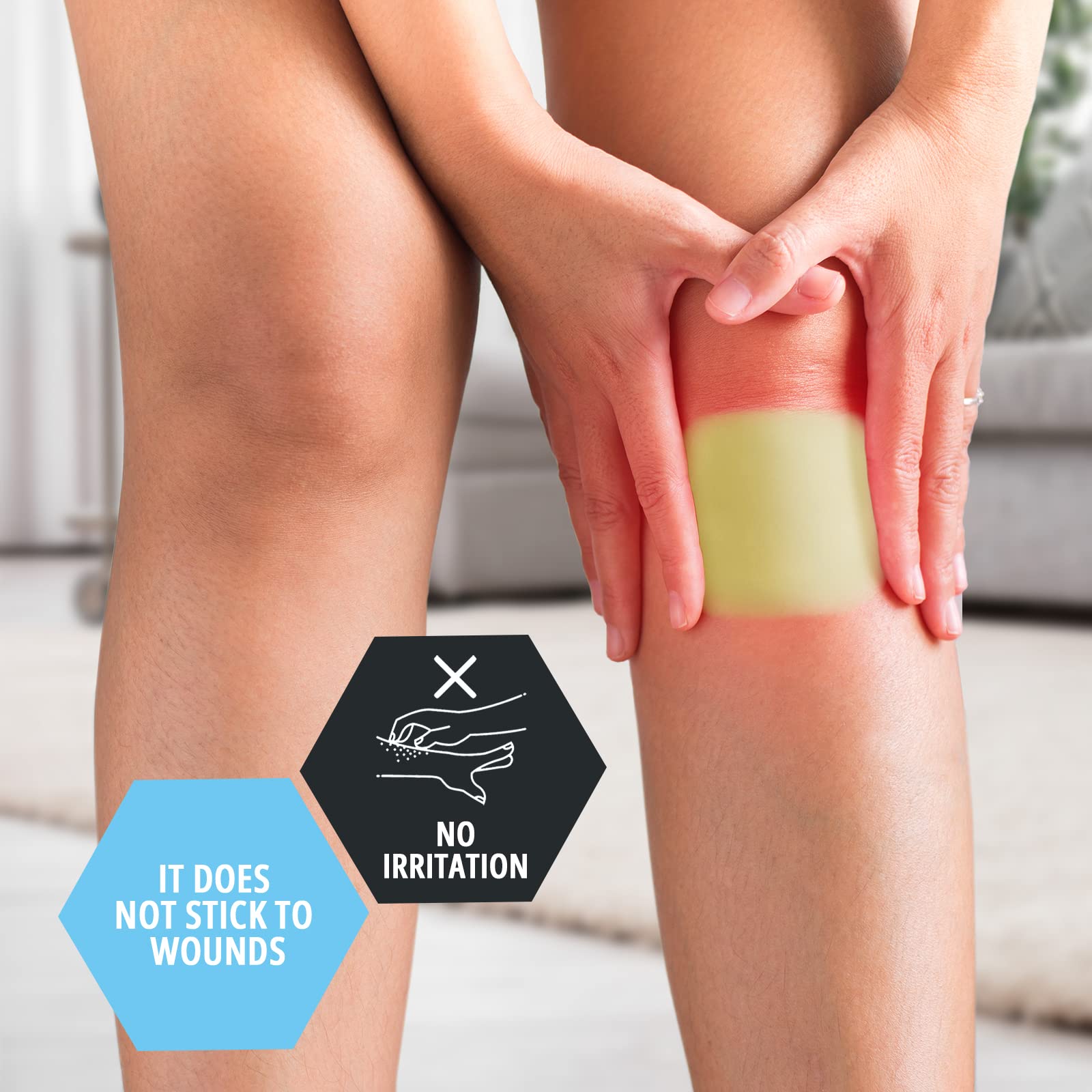MED PRIDE Hydrocolloid Dressing cut-to-fit demonstrates customizable size for varied wounds.