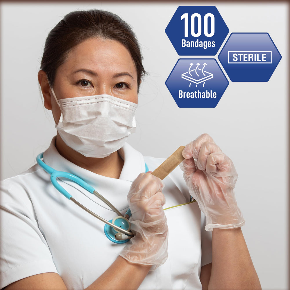 MED PRIDE large fabric bandage on arm showing discreet, comfortable everyday protection.