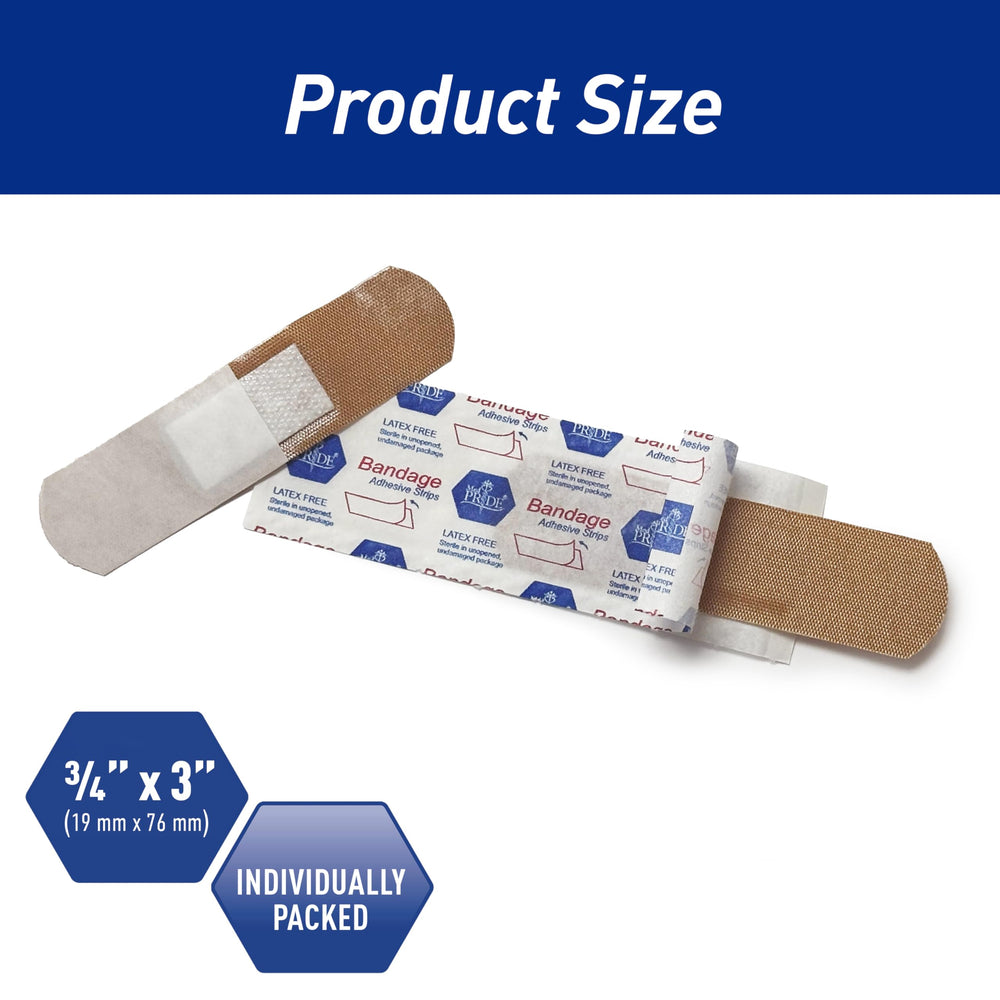 MED PRIDE bandages are individually wrapped for on the go sterile protection.