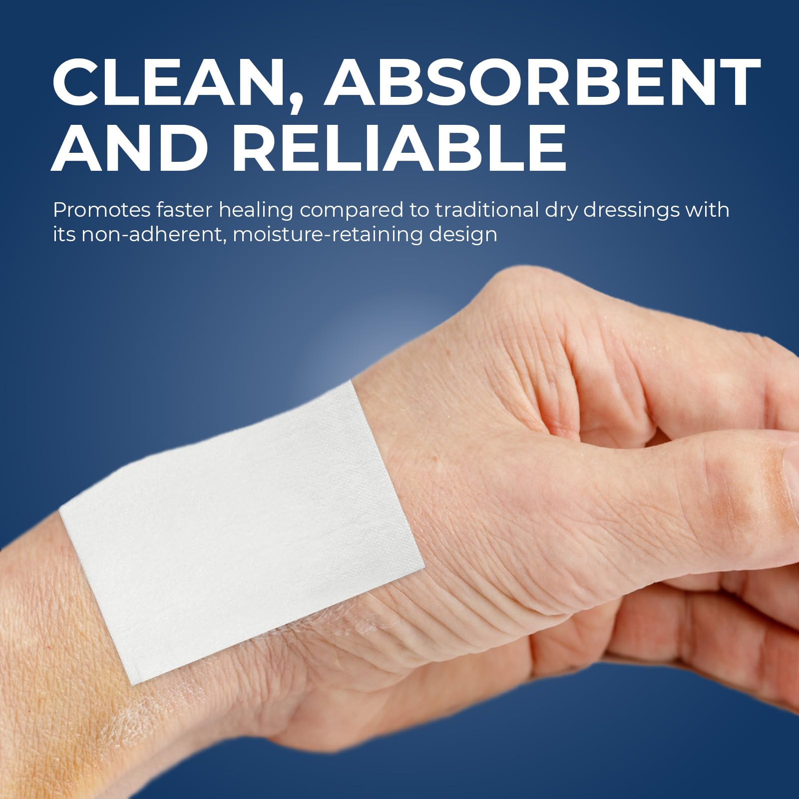 MED PRIDE individually wrapped non-adhesive pad ready for dressing changes