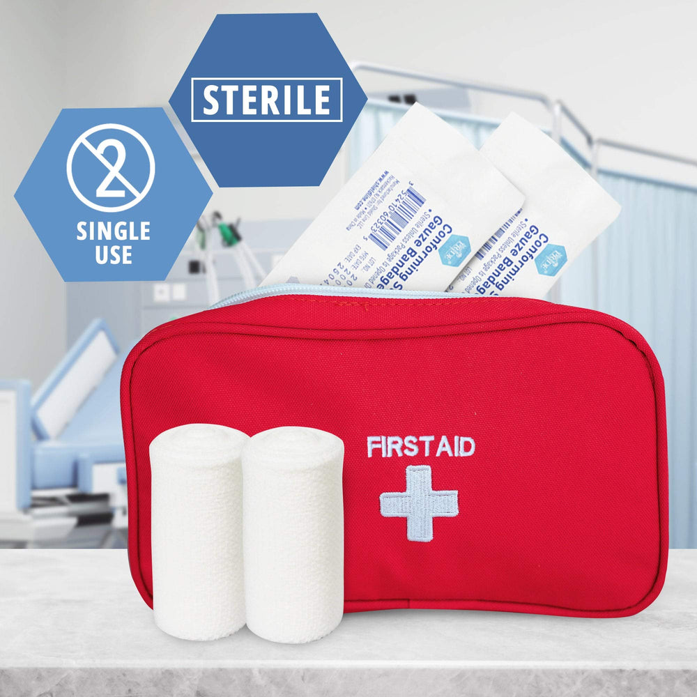 Kit MED PRIDE de primeros auxilios con vendajes para casa, gimnasio o coche.