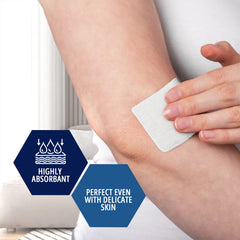 MED PRIDE non-stick soft gauze pad minimizes irritation during changes.