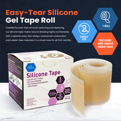 Rollo MED PRIDE de silicona: adhesión flexible para cualquier área.