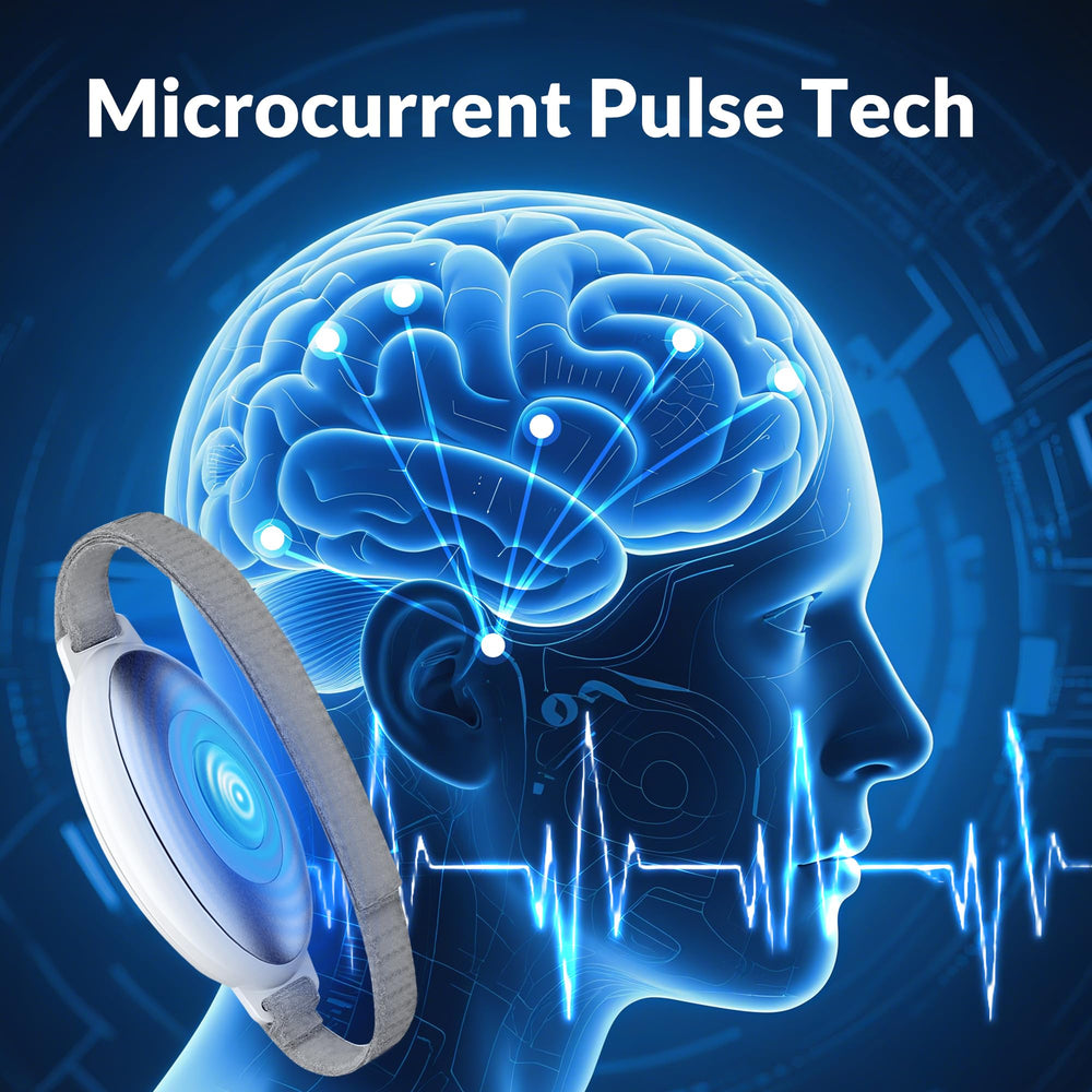 MEDAMOC Sleep Aid Device microcurrent therapy feature demonstrated for calm focus