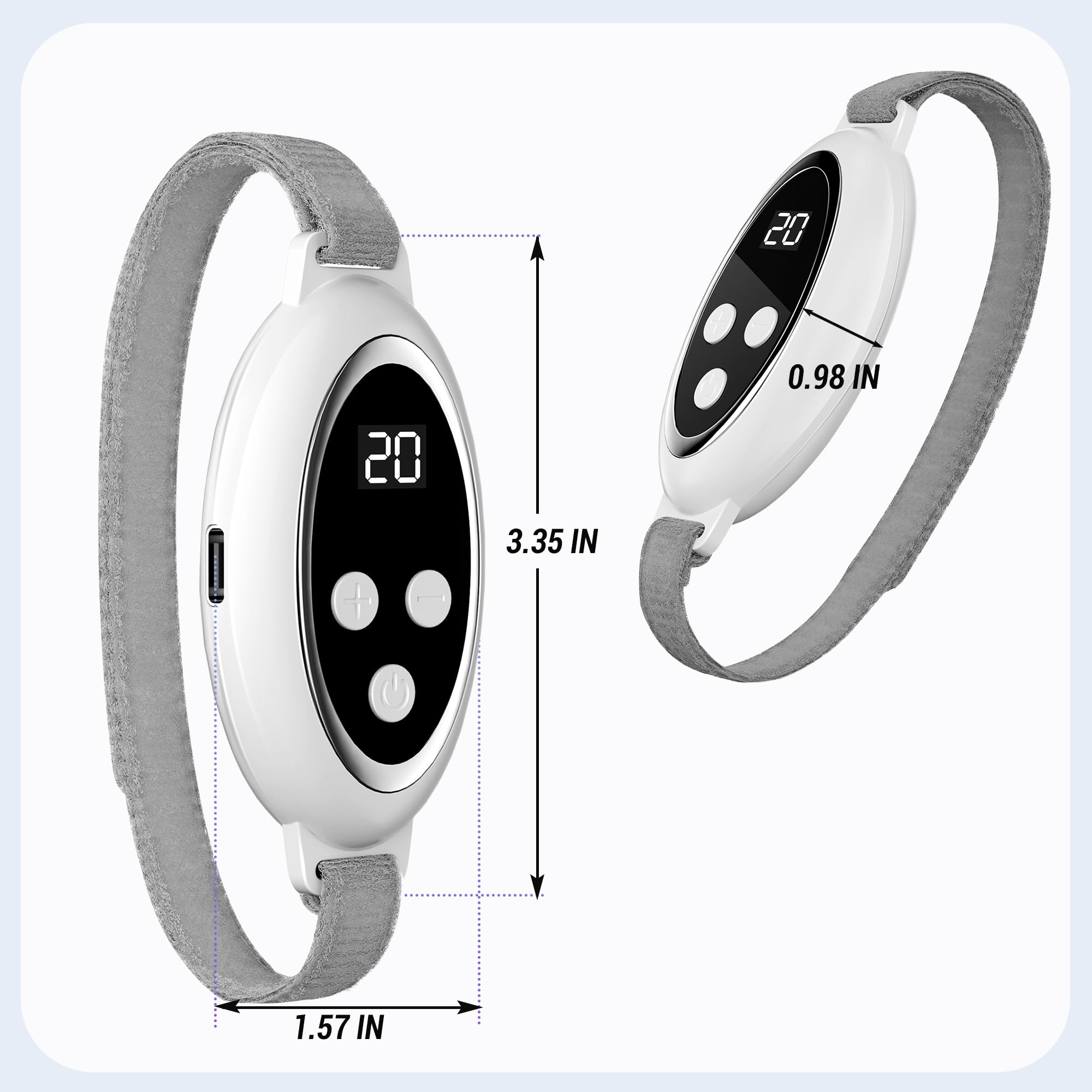 MEDAMOC Sleep Aid Device travel-use scenario during breaks for momentary calm