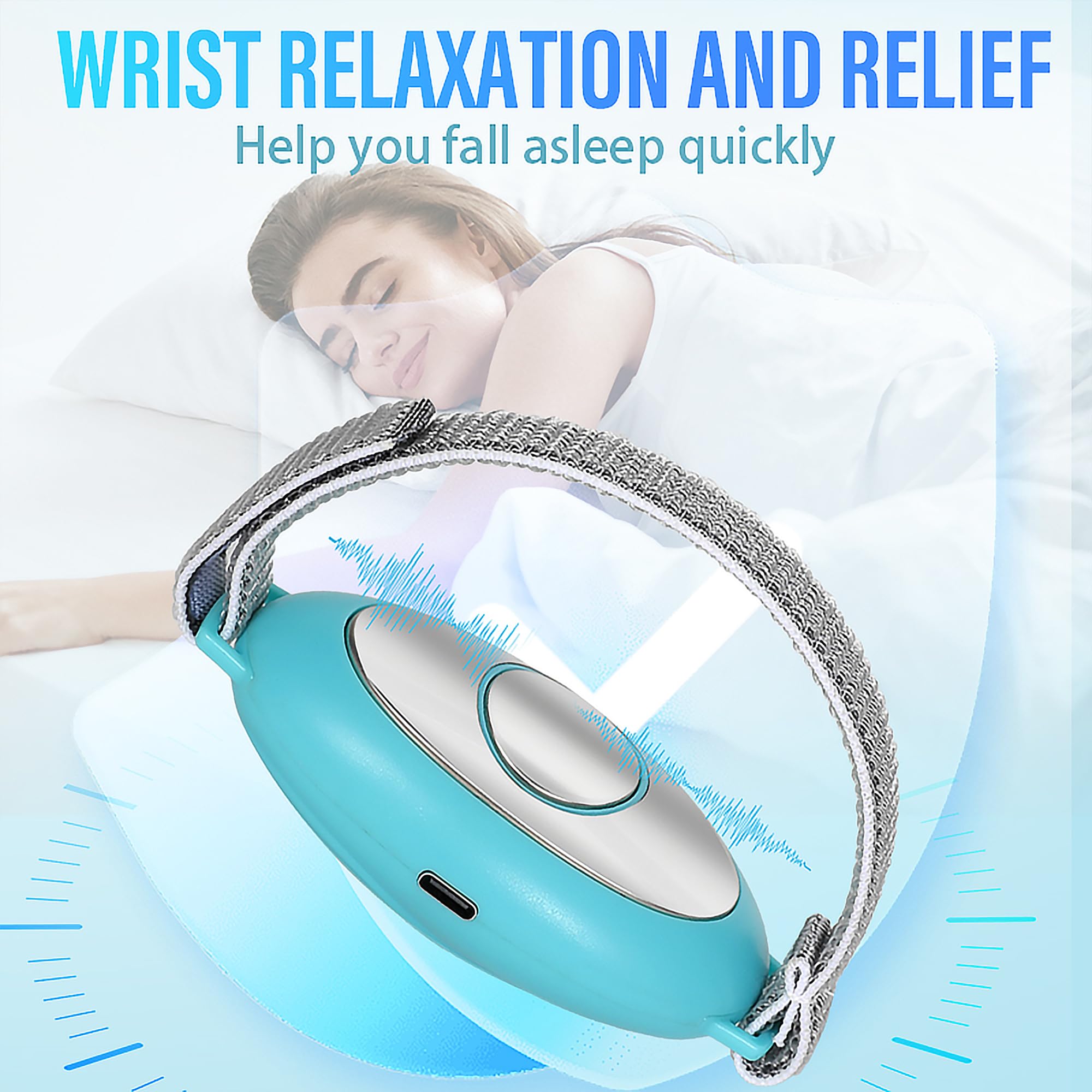 MEDAMOC Sleep Aid Device USB charging port, convenient power anywhere.