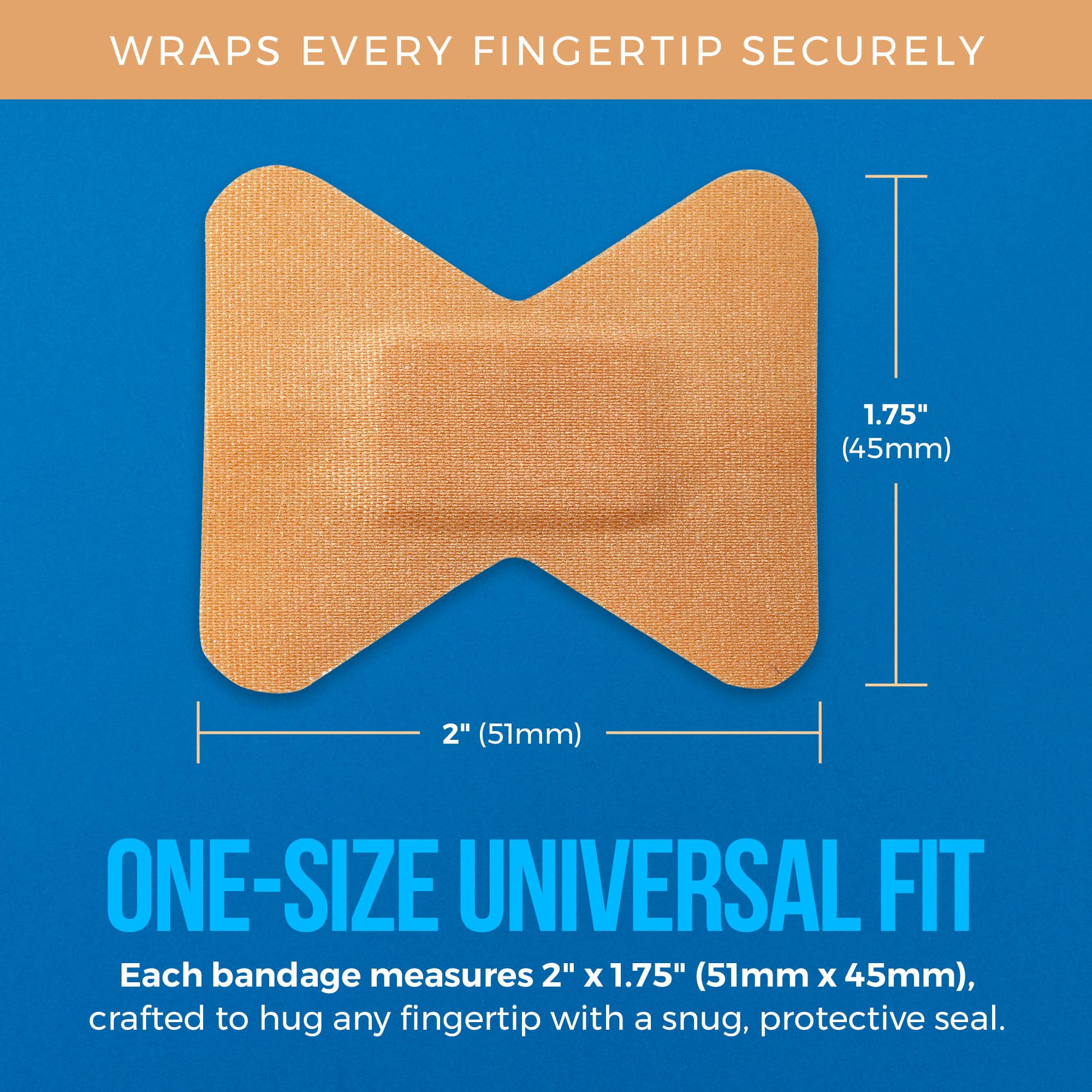 Close-up of the fabric texture on Medca bandages.