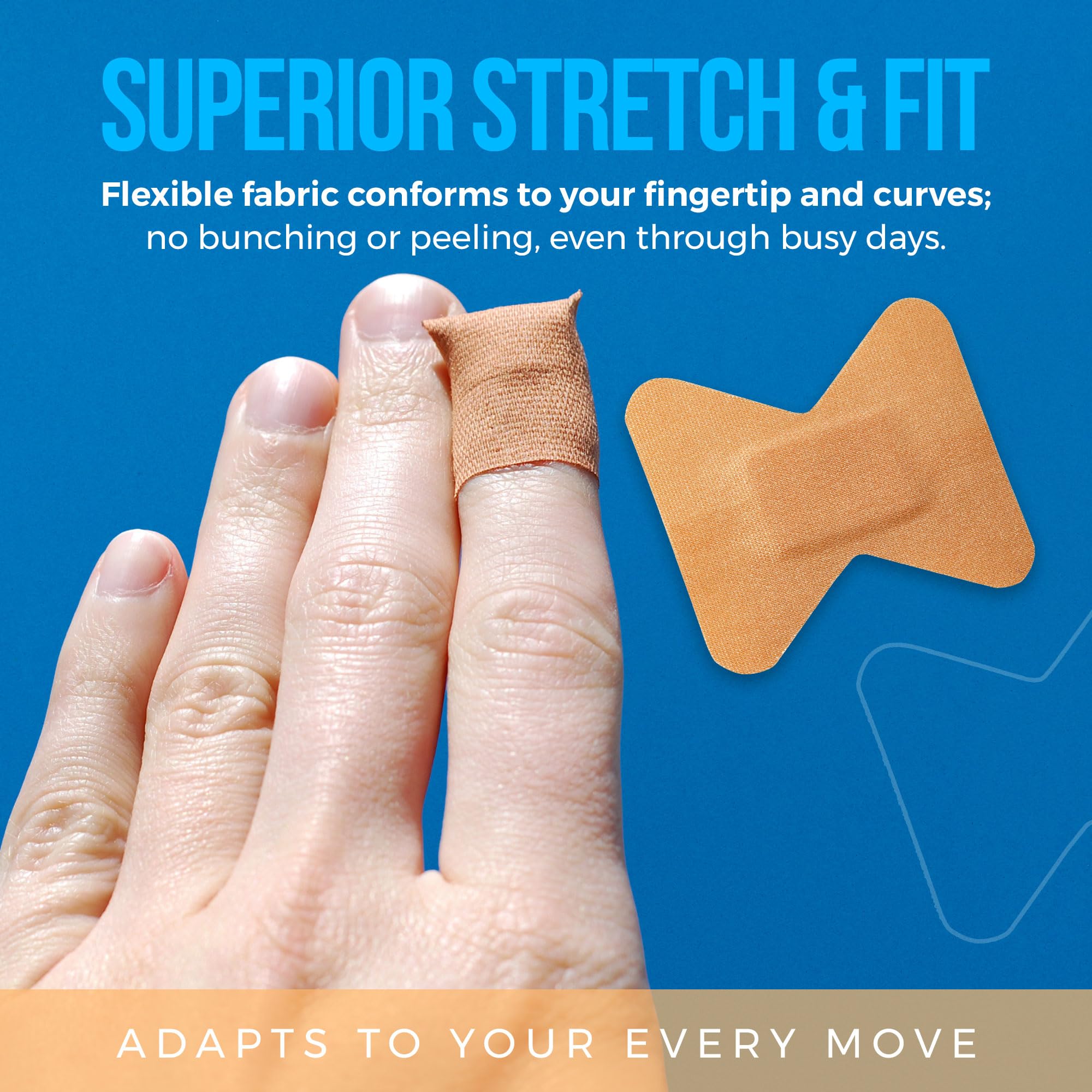 Medca knuckle bandage viewed from the side with durable fit.