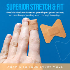 Medca knuckle bandage viewed from the side with durable fit.