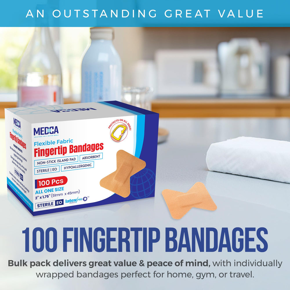 MEDca 100-count pack ideal for home first aid kit
