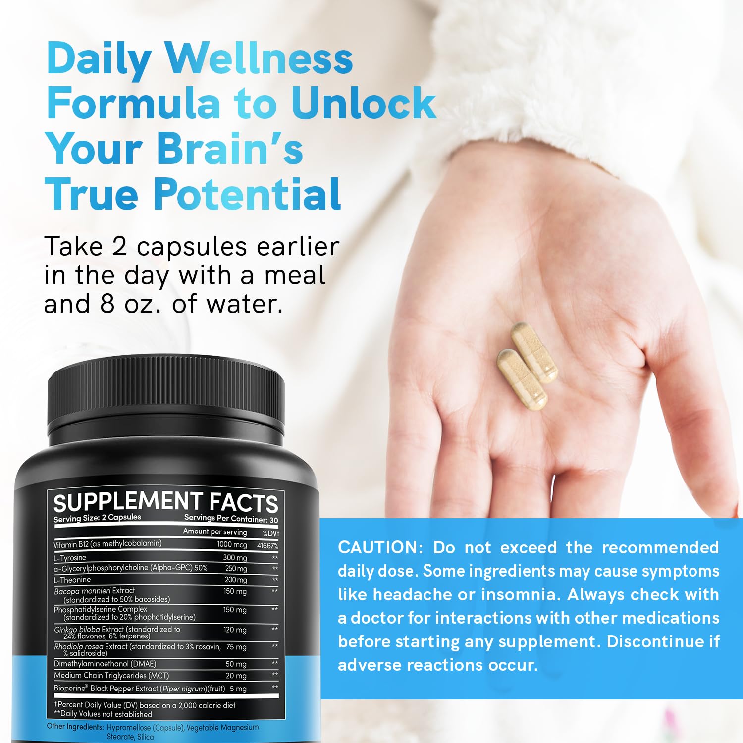 MEDCHOICE 12-in-1 ginkgo biloba graphic hints at brain support
