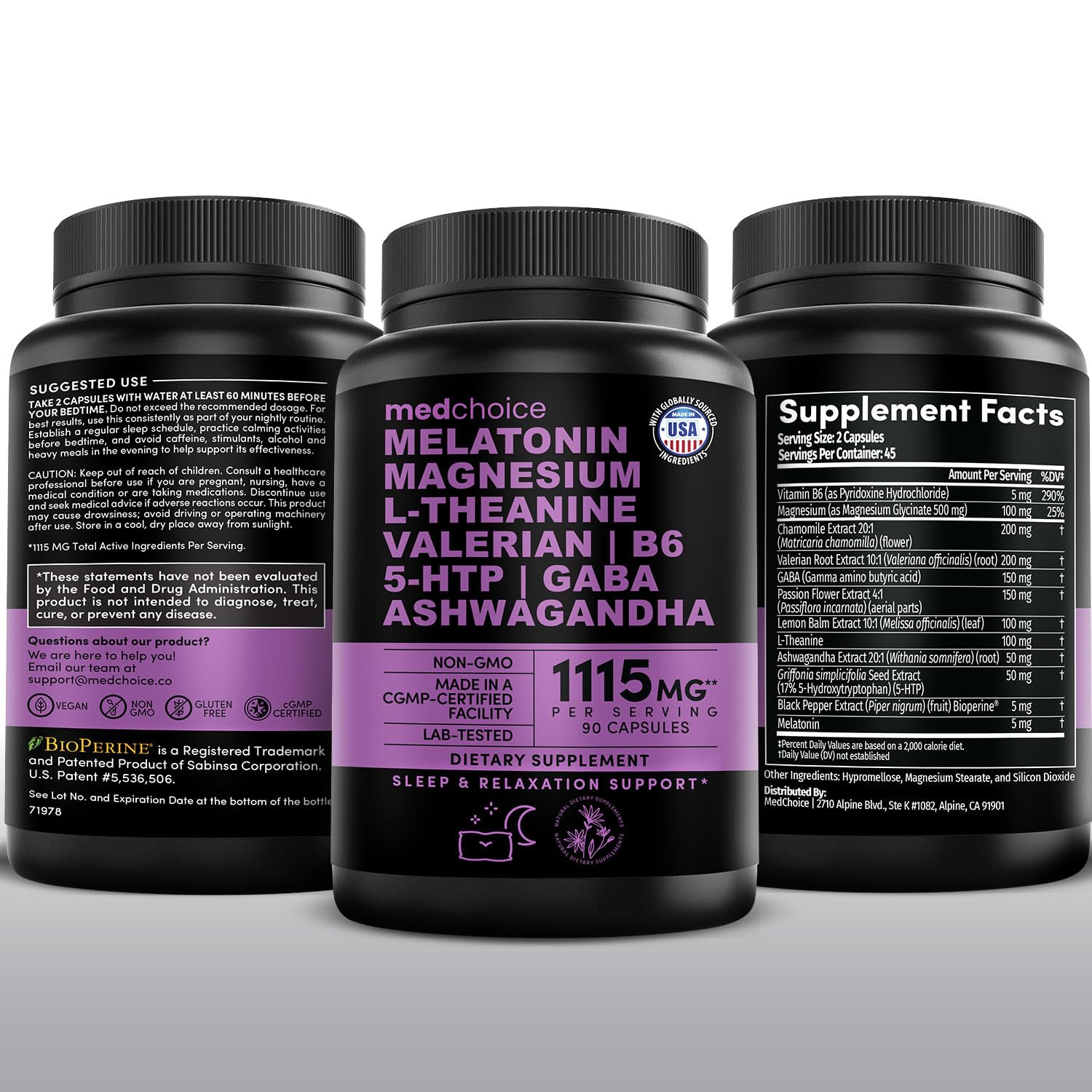 Capsules close-up showing texture and color of MEDCHOICE sleep capsules