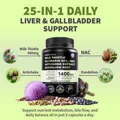 MEDCHOICE Artichoke and Dandelion formula pills with digestive support