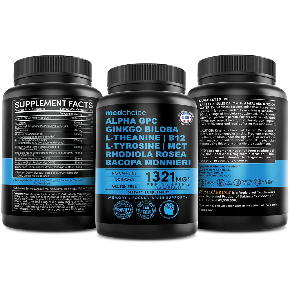 MEDCHOICE third-party lab-tested certificate signals transparency.