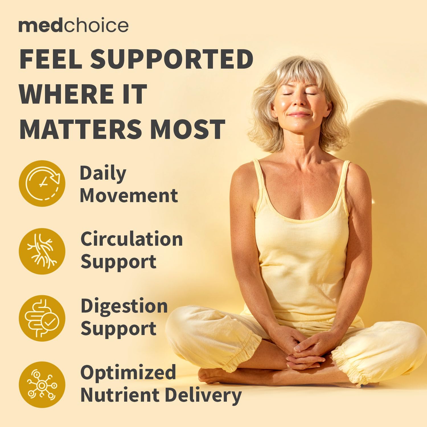 MEDCHOICE Liposomal Turmeric with odorless garlic extract for balanced support