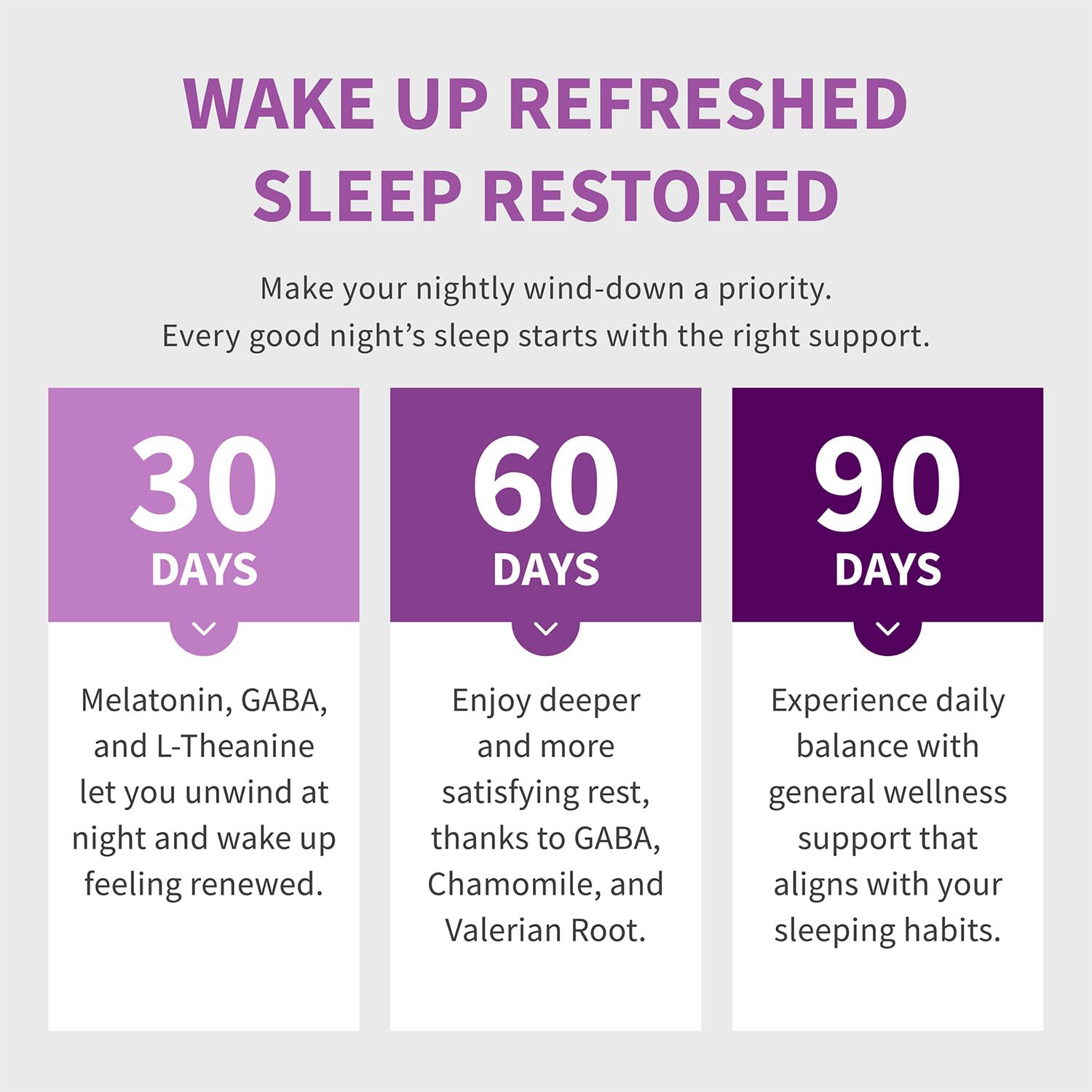 MEDCHOICE magnesium glycinate capsules suggesting deep calm before bed