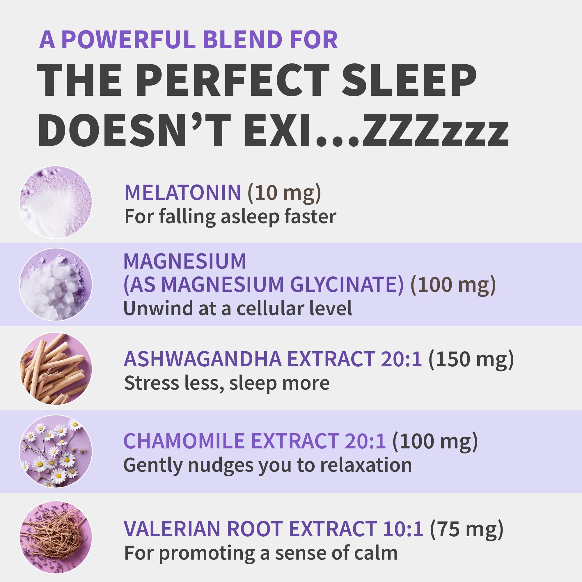 MEDCHOICE magnesium glycinate bottle for smoother sleep onset.